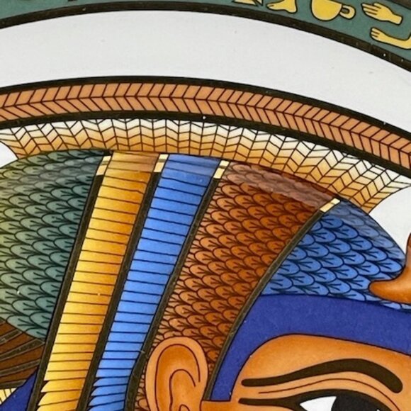 Fine Royal Porcelain Egyptian Cleopatra plate with stand. - Picture 3 of 8